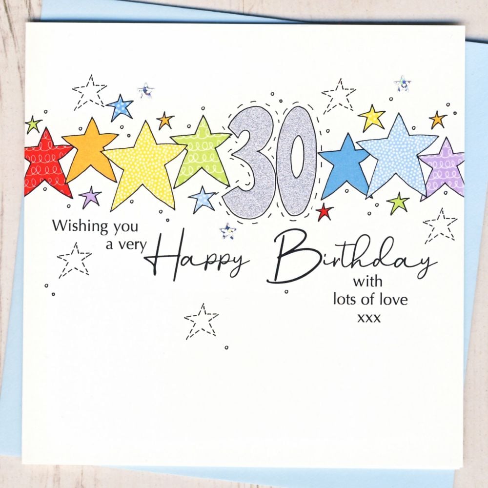 <!-- 000 -->Starry 30th Birthday Card