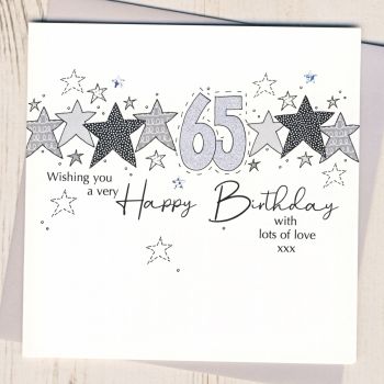 Starry 65th Birthday Card