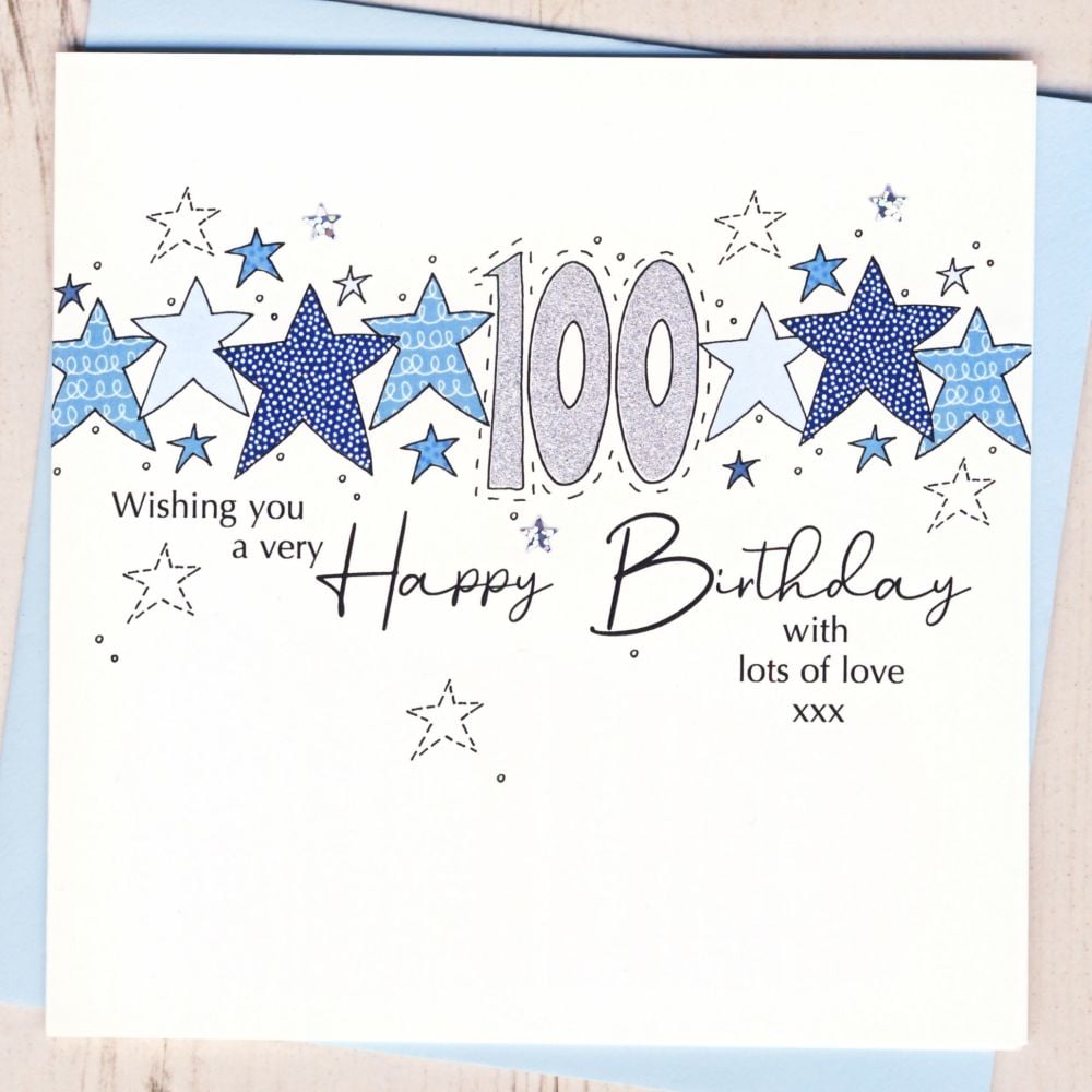 <!-- 000 -->Starry 100th Birthday Card