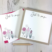 <!-- 012 -->Box of 12 Floral Notecards