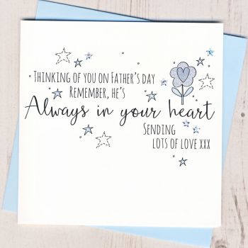  Glittery Thinking of You Flower Father's Day Card 