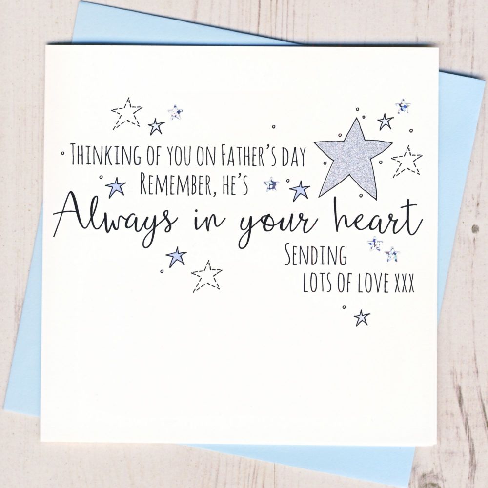 <!-- 000 -->Glittery Thinking of You Star Father's Day Card 