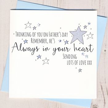  Glittery Thinking of You Star Father's Day Card 