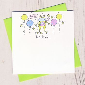  Pack of Frog Thank You Cards