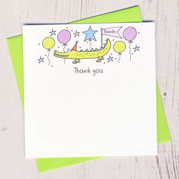  Pack of Crocodile Thank You Cards