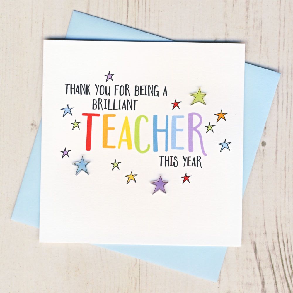<!-- 000 -->Colourful Teacher Thank You Card