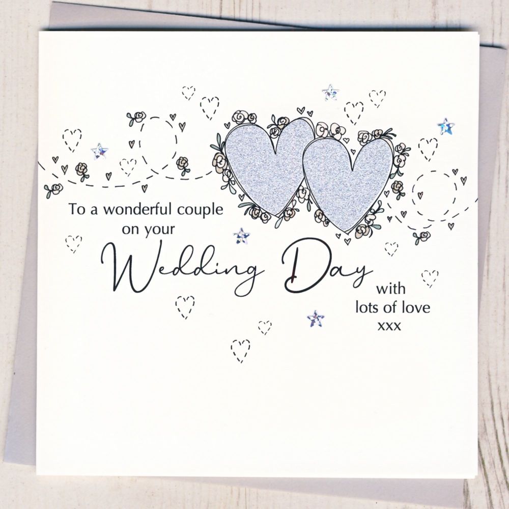<!-- 001 --> Wedding Hearts Card         