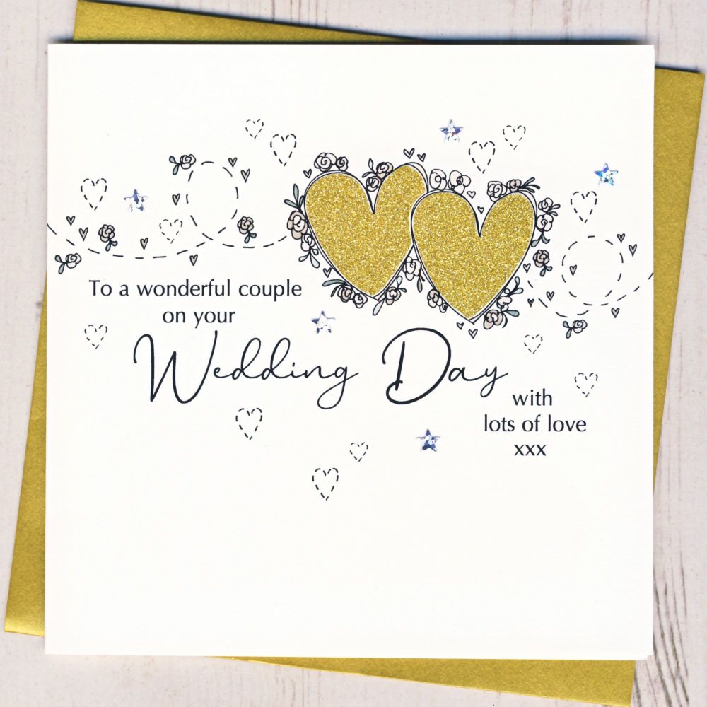 <!-- 001 -->Wedding Hearts Card         