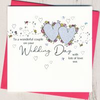 <!-- 011 -->Wedding Hearts Card         