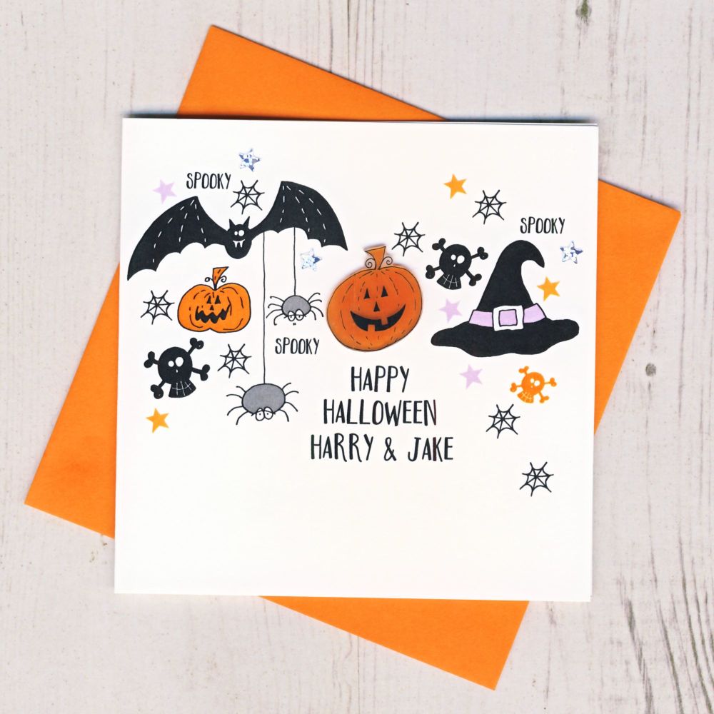 <!-- 001 -->Personalised Spooky Halloween Card