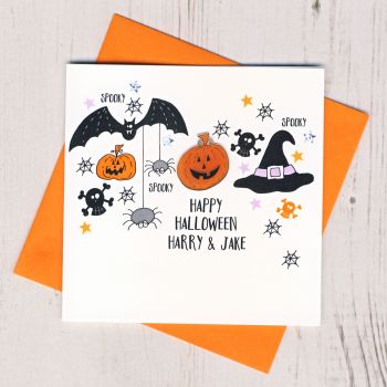 Personalised Spooky Halloween Card