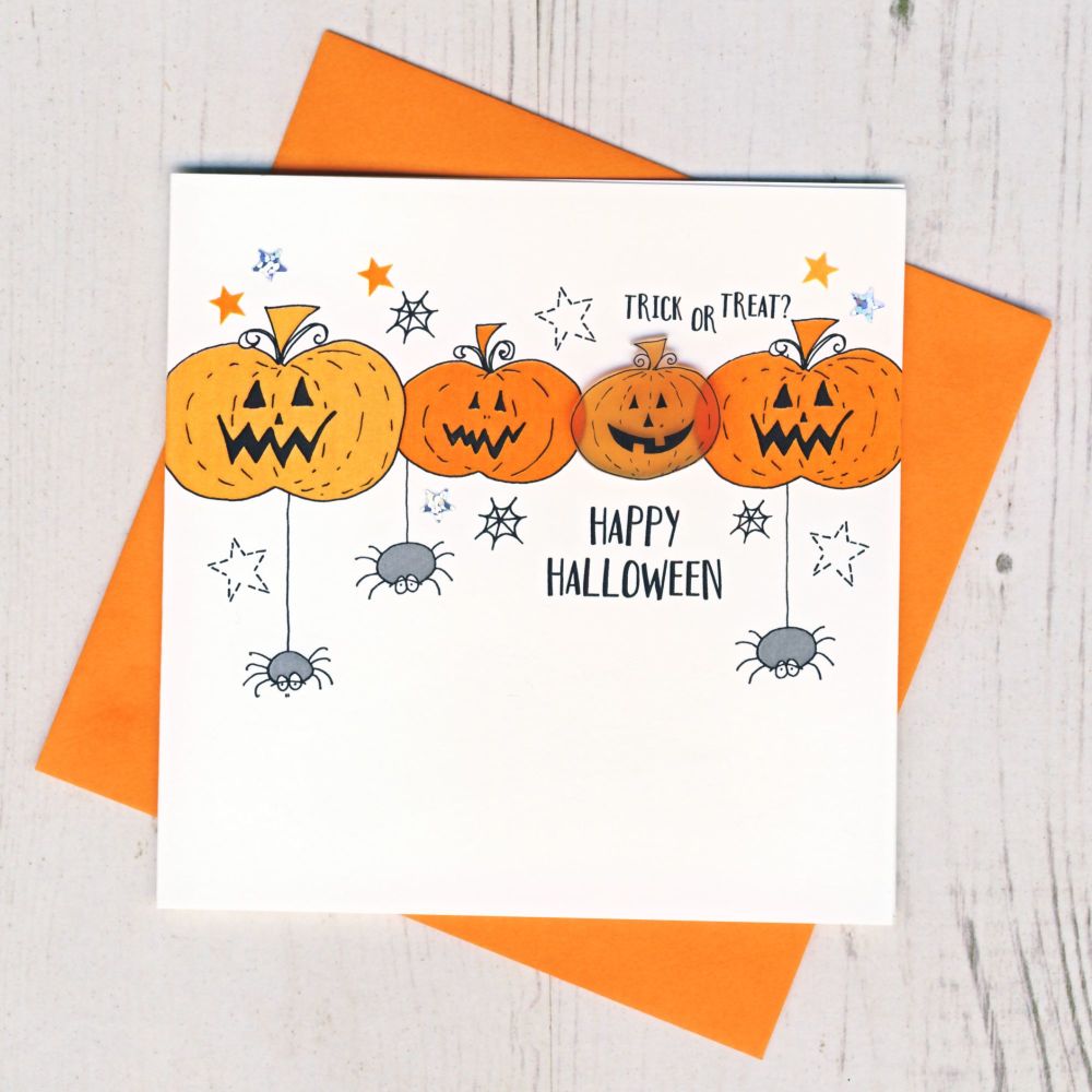 <!-- 002 -->Pumpkins Halloween Card