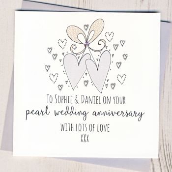  Personalised Pearl Wedding Anniversary