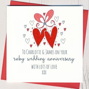  Personalised Ruby Wedding Anniversary