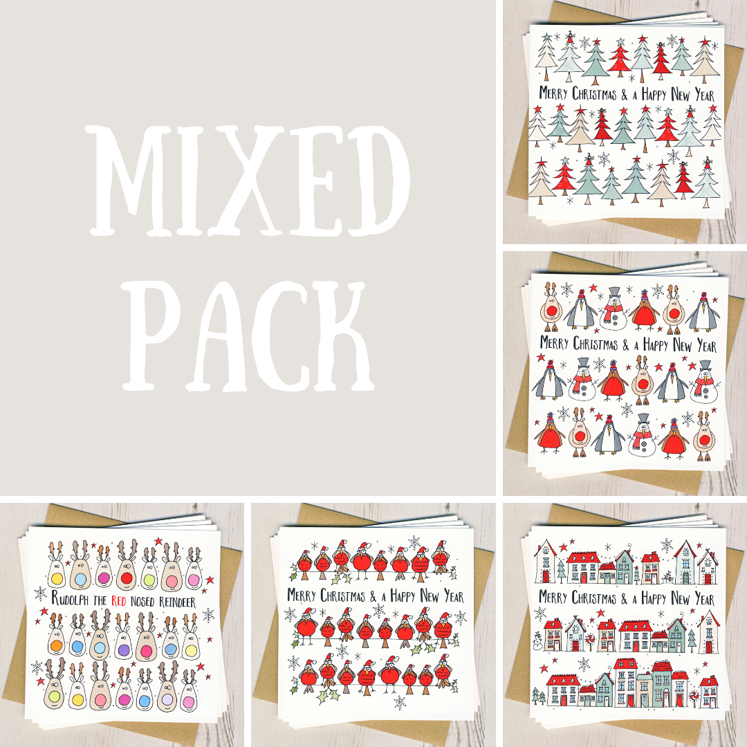  xMixed Pack of Five Christmas Cards