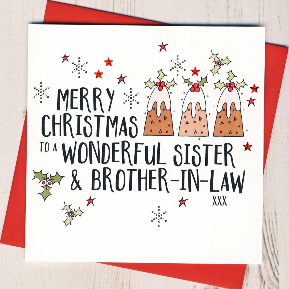 <!-- 007-->Sister & Brother-in-Law or Partner Christmas Card
