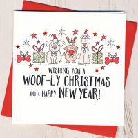 <!-- 010-->Wishing You A Woofly Christmas Card