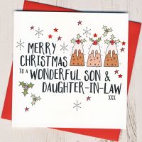 <!-- 040-->Son & Daughter-in-Law or Partner Christmas Card