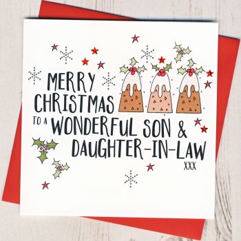 Son & Daughter-in-Law or Partner Christmas Card