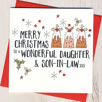 Daughter & Son-in-Law or Partner Christmas Card