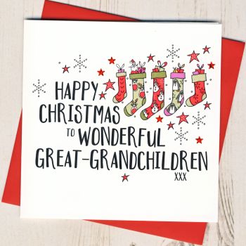  Great-Grandchildren Christmas Card