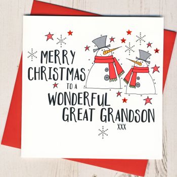 Great-Grandson Christmas Card