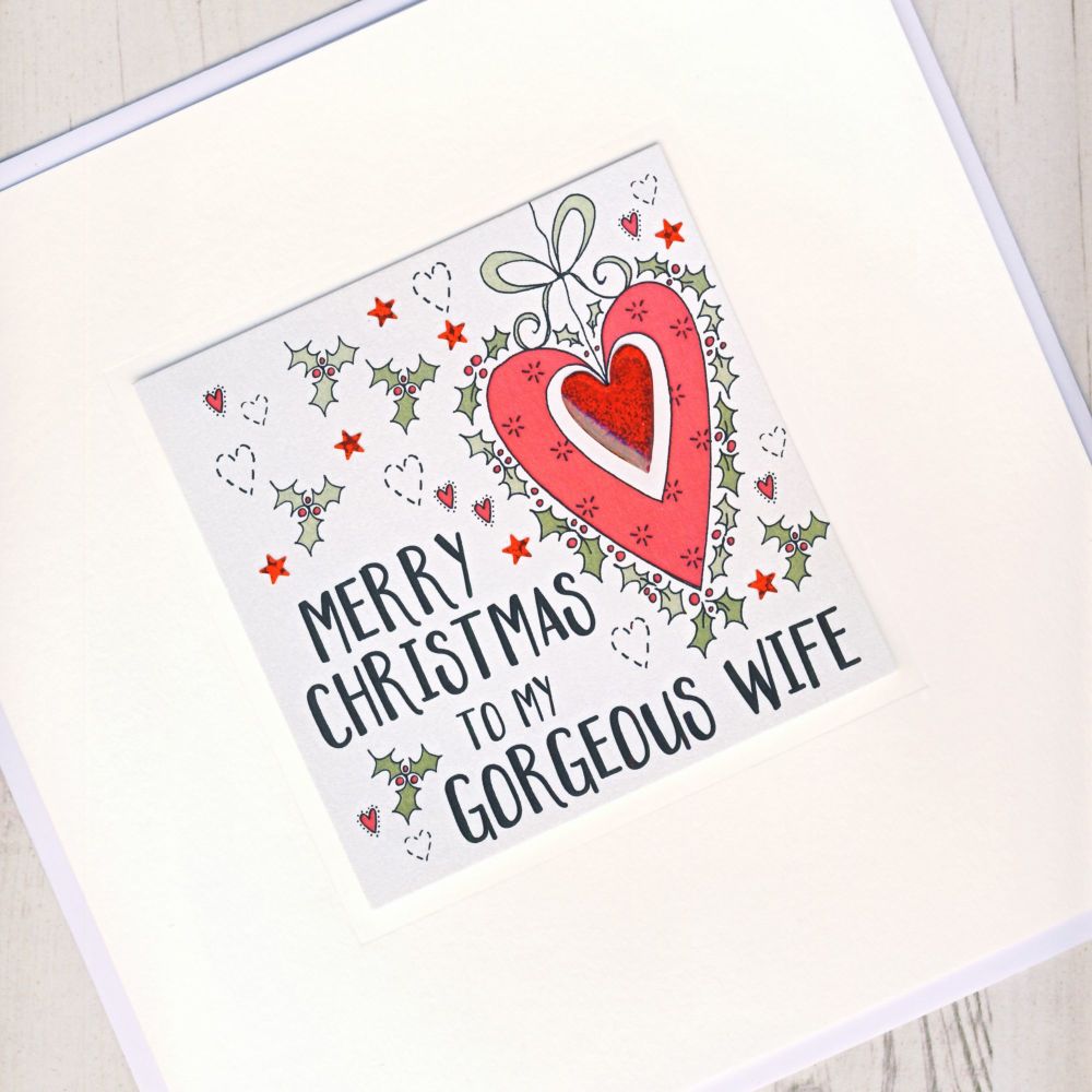 <!-- 000 -->Large Wife Christmas Card