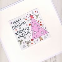 <!-- 010 --> Large Daughter Christmas Card