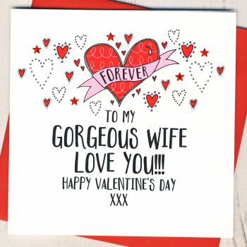 Gorgeous Wife Valentines Card