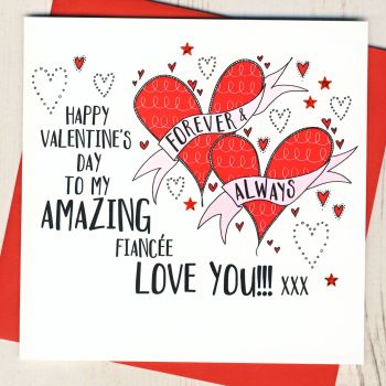 Amazing Fiancee Valentines Card