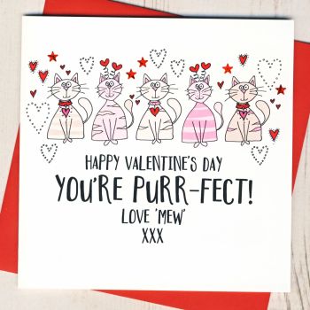 Valentines Card From The Cat or Cats