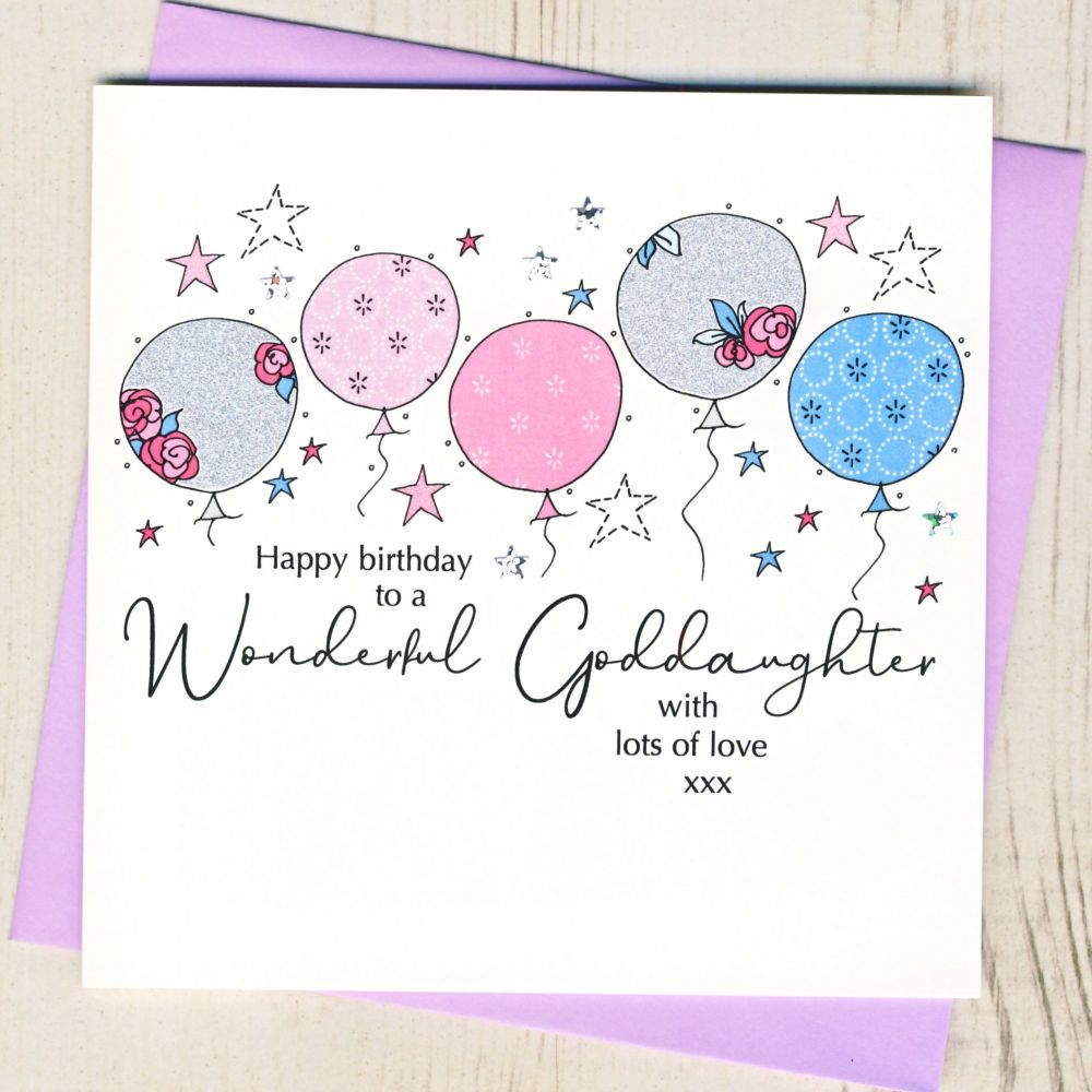 <!-- 000 -->  Goddaughter Happy Birthday Card