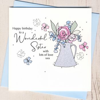 Sister Happy Birthday Card