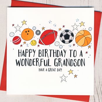  Grandson Birthday Card