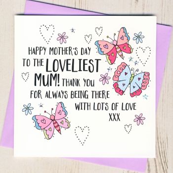 Butterfly Happy Mother's Day Card