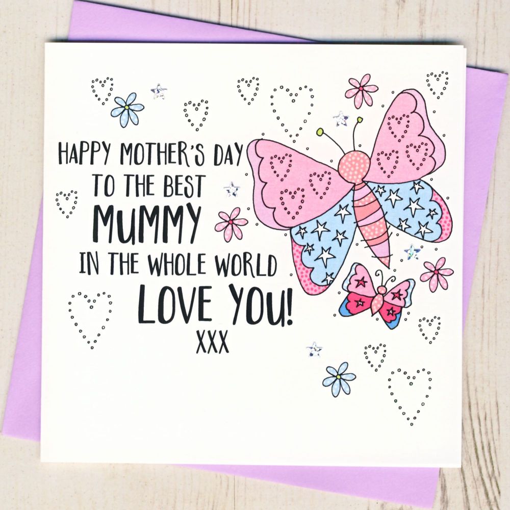 <!-- 000  -->Butterfly Happy Mother's Day Card 