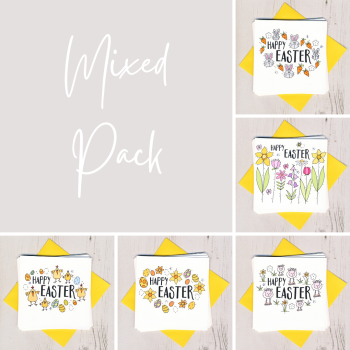 Pack of Five Mixed Easter Cards