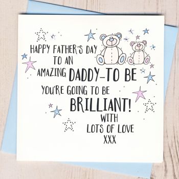  Daddy To Be Father's Day Card