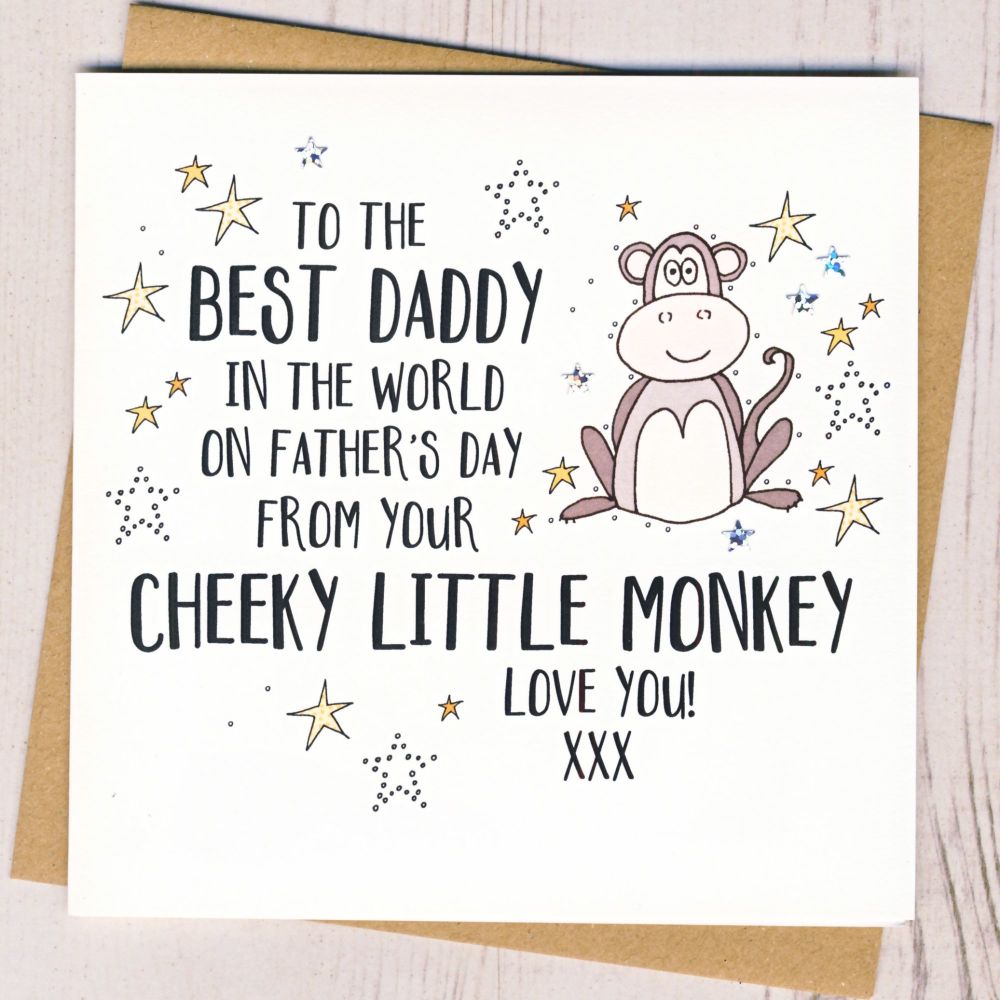 <!-- 029 --> Father's Day Card From Your Cheeky Monkey