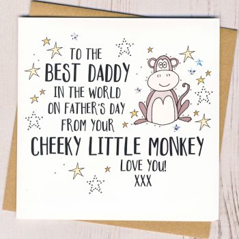  Father's Day Card From Your Cheeky Monkey