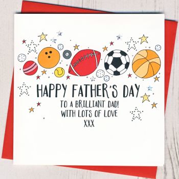  Sporty Father's Day Card