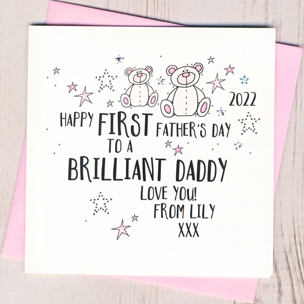 <!-- 022 -->Personalised First Father's Day Card