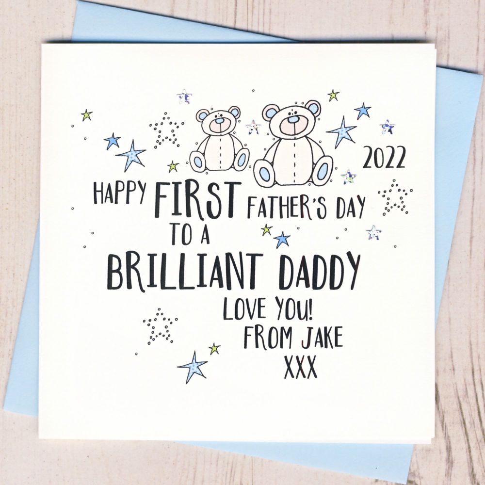 <!-- 021 --> Personalised First Father's Day Card