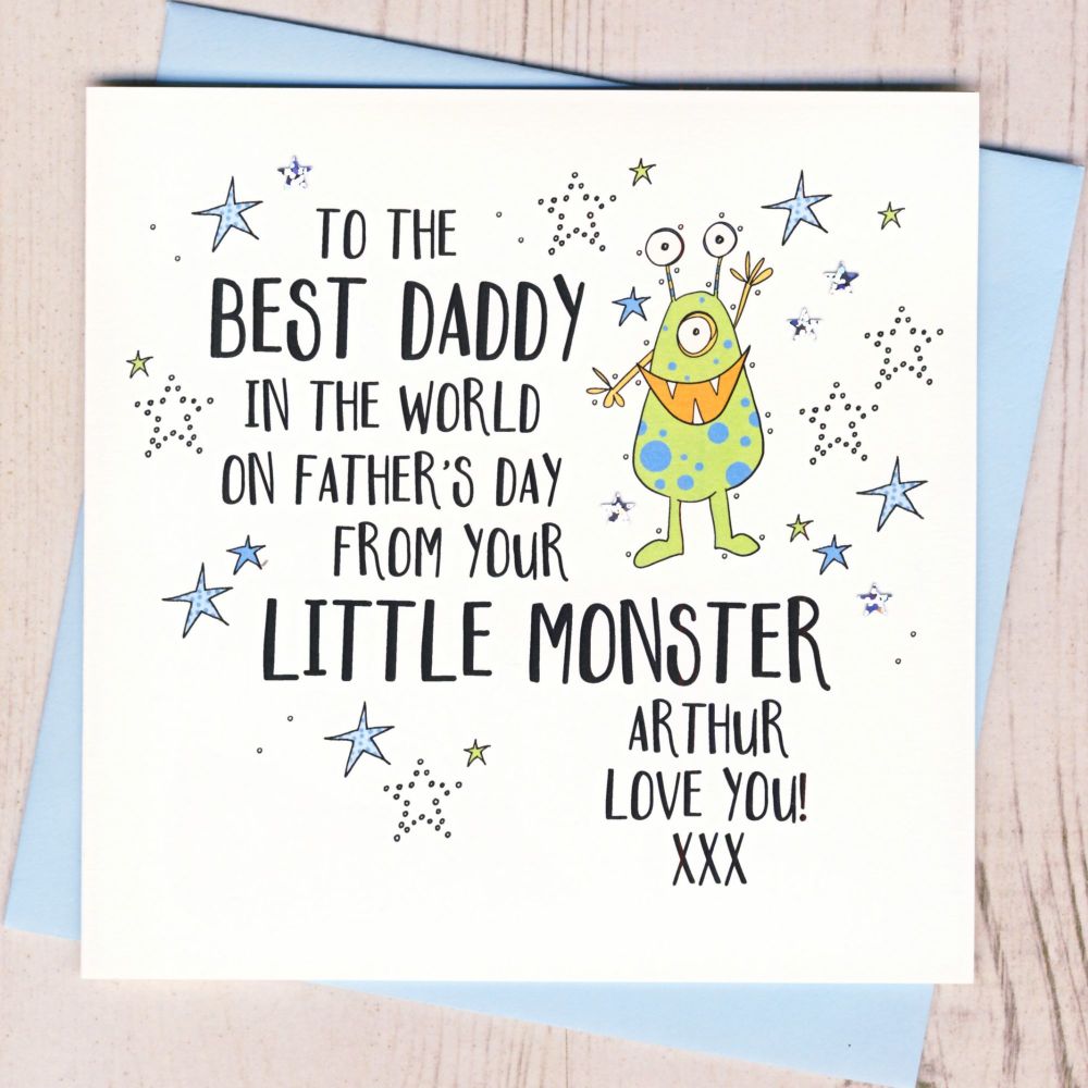 <!-- 017 --> Father's Day Card From Your Little Monster
