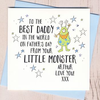  Father's Day Card From Your Little Monster