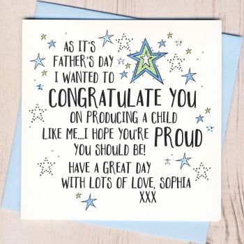  Personalised Fun  Father's Day Card