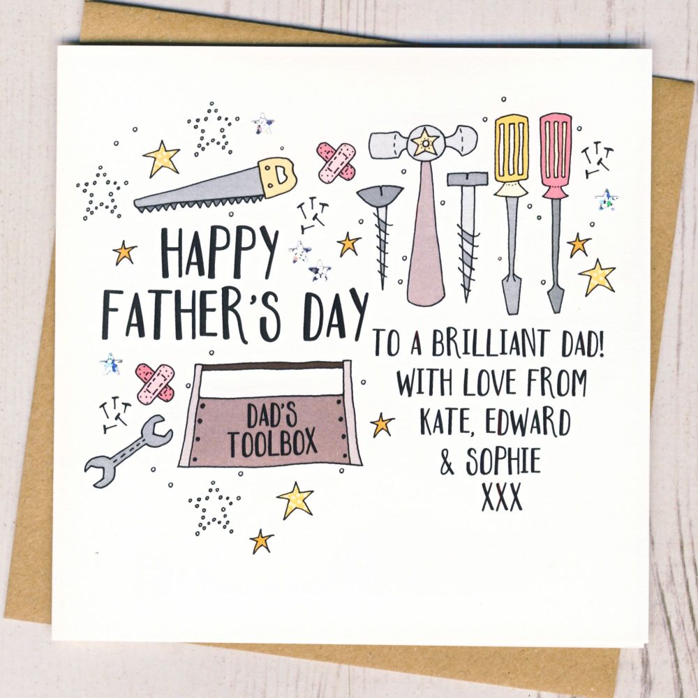 <!-- 011 --> Personalised DIY Father's Day Card