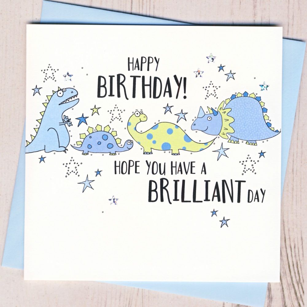 <!-- 001 -->Dinosaur Birthday Card