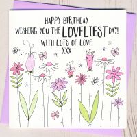 <!-- 032 --> Floral Birthday Card