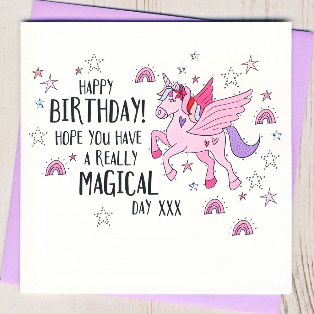 <!-- 000 --> Unicorn Birthday Card